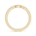 thumbnail image 2 of ANGARA Lab Grown Diamond Curved Wedding Ring for Women in 14K Yellow Gold (Size-1.35mm| Color-F-G| Clarity-VS) | April Birthstone, Anniversary, Jewelry Gift for Women | Lab-Grown Diamond Ring, 2 of 6