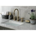 thumbnail image 3 of Kingston Brass KS2983ZX Millennium Widespread Bathroom Faucet with Brass Pop-Up, Antique Brass, 3 of 8