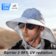 thumbnail image 4 of Sombrero de pescador con sombrilla de verano, sombrero protector solar para montañismo y pesca al aire libre, protector de cuello, color camuflaje, 4 of 5