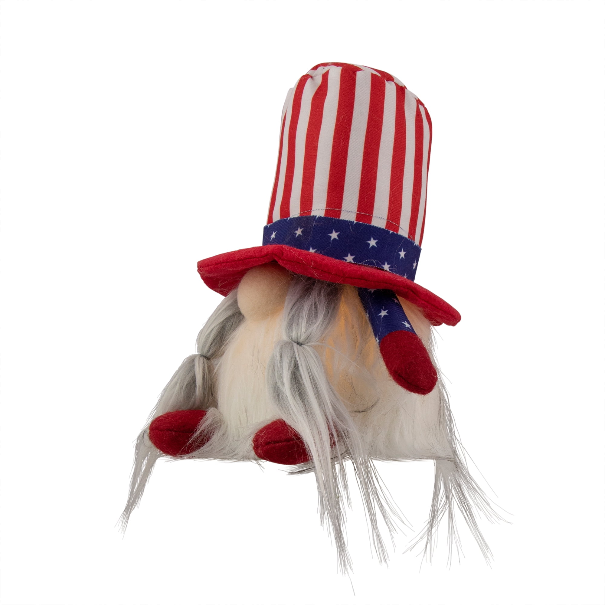Northlight Lighted Americana Girl Patriotic Gnome - 6.75"