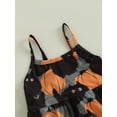 thumbnail image 5 of Bagilaanoe Toddler Baby Girl Halloween Jumpsuit Sleeveless Ghost/Cartoon Cat Pumpkin Print Romper Sling Overalls 1T 2T 3T 4T 5T 6T Kids Long Pants Casual Outfits, 5 of 9