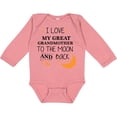 thumbnail image 3 of Inktastic I Love My Great Grandmother to the Moon and Back Boys or Girls Long Sleeve Baby Bodysuit, 3 of 5