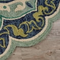 thumbnail image 5 of 6â€™ Round Blue Ornate Medallion Area Rug, 5 of 8