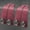 Red-2 Pack, variant on Car Seat Back Hook with Hidden Metal Hooks - PU Leather Material, Suitable for Various Car Models for Tesla Kia BMW Audi