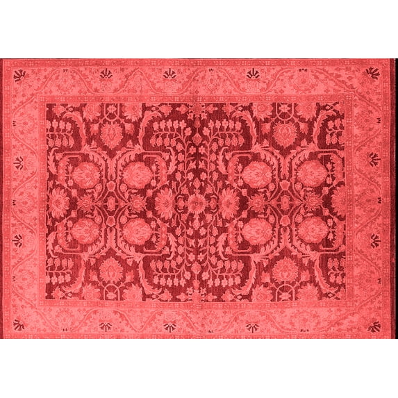 Ahgly Company Indoor Rectangle Oriental Red Industrial Area Rugs, 2' x 4'