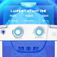 thumbnail image 7 of SOLAURA Portable Mini Washing Machine, 6.6 lb Single Tub Washer & Dryer, 2-in-1 Washer Machine with Drain Pump for Home, Apartment, RV, Dorm & Outdoor, 7 of 7