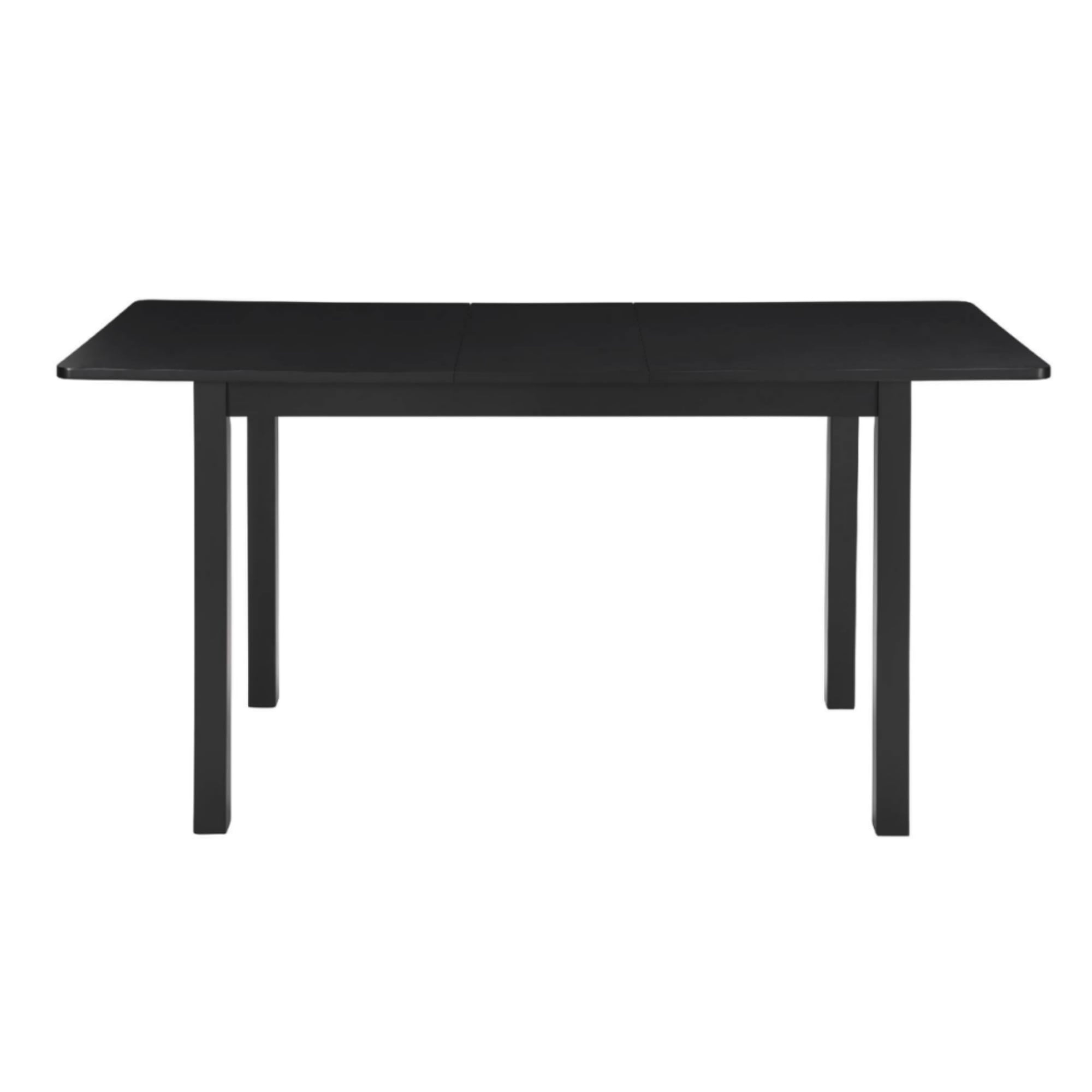 GARITIN 59-Inch Extendable Dining Table for 4-8, Modern Wooden Expandable Kitchen Table with Smooth Sliding Mechanism, Space-Saving Dining Room Table for Small Space Home Living Room Office, Black