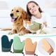 thumbnail image 1 of Cepillo de guantes para peluquería - Guante depilador para mudar perros y gatos, masaje, limpieza de sofás y alfombras, 255 Silicon Tips, verde, 1 of 8