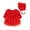 Red, variant on PINQI A Line Baby Girls Sundress 0-12 Months Spring Summer Fashion Tulle Solid Long Sleeve Birthday Party Romper Princess Dress with Hats