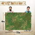thumbnail image 2 of Battle Game Mat for DND - [48" x 72"] Wargaming Tabletop Map - Gaming Board for Warhammer 40k, Dungeons and Dragons, Wargame RPG - Vinyl Gaming Grass Terrain, 2 of 6