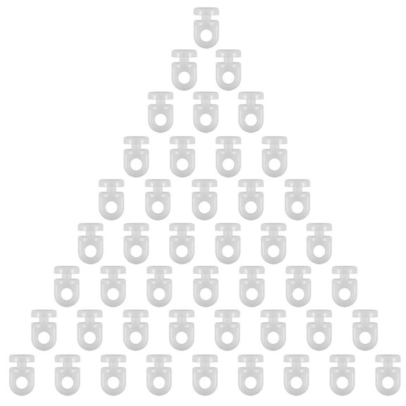 FRCOLOR 200pcs Plastic Curtain Window Curtain Tracks Shower Drapery Sliding Gliders For Ceiling Mounted Room Divider Rv Bunk Bed Curtains