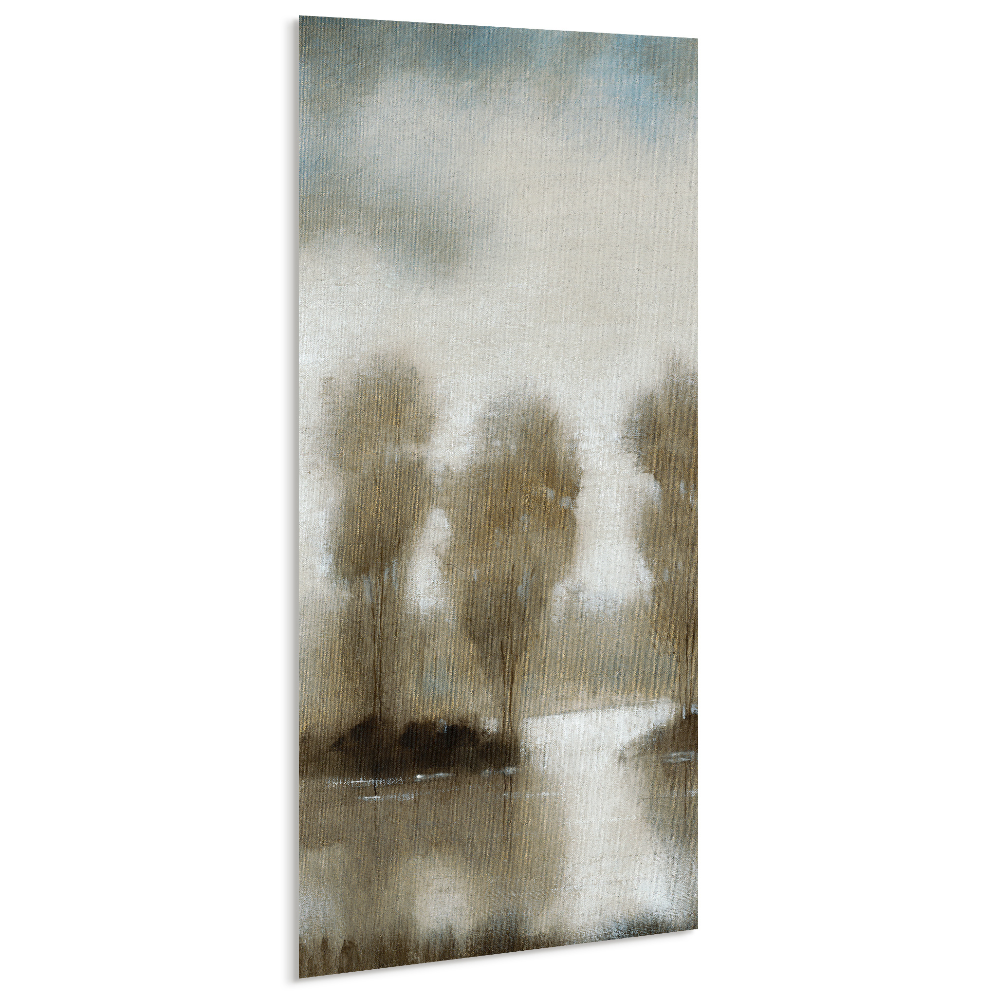 Empire Art Direct Subtle Reflection A-D Frameless Free Floating Tempered Glass Panel Graphic Wall Art, 48" x 24" each, Ready to Hang