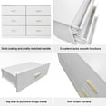 thumbnail image 5 of CQSXDA Modern 6-Drawer Dresser for Bedroom, Ample Storage Wide Chest of Drawers, Antique White, 5 of 7