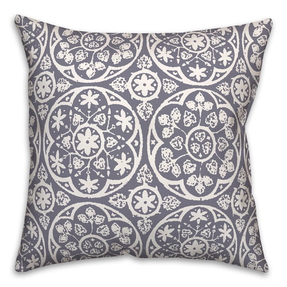 Creative Products Boho Tile Blue 18 x 18 Indoor / Outdoor Pillow