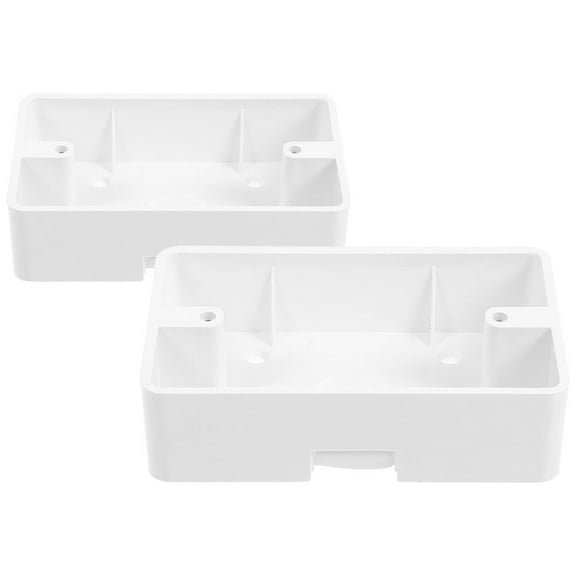 FRCOLOR 2PCS Universal Electrical Outlet Boxes Power Strip Fixator Electrical Outlet External Installation Boxes Switch Mount Boxes