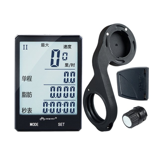 Soidarity Retroiluminación a prueba de lluvia montar bicicleta odómetro cronómetro 2,8 ''pantalla grande bicicleta inalámbrico ordenador ciclismo Ciclismo No.05 Soidarity HW5570-05B