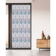 thumbnail image 2 of Window Privacy Film Farmhouse Boho Stained Glass Window Film Decorative Sun Block Window Cover Vintage Tribal Ethnic Abstract Flower Window Clings Static Adhesive Sticker for Bathroom 35.4"x78.7", 2 of 7