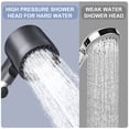 thumbnail image 3 of Ion Drops Shower Head, 4 Spray Mode Ion Drops Filtered Showerhead with 59 Inch Hose and Holder, High Pressure Shower Head and Hose Set with Pause Switch for Pets Bath-Remove Chlorine (Gray), 3 of 8