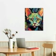 thumbnail image 2 of Nawypu  Cat Canvas Print Egyptian Mau Persian Cat Hanging Wall Art Funny Pet Home Decor Poster Print (Wrapped Canvas), Style 1, 2 of 4