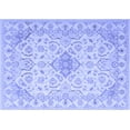 thumbnail image 1 of Ahgly Company Indoor Rectangle Abstract Blue Contemporary Area Rugs, 7' x 10', 1 of 4