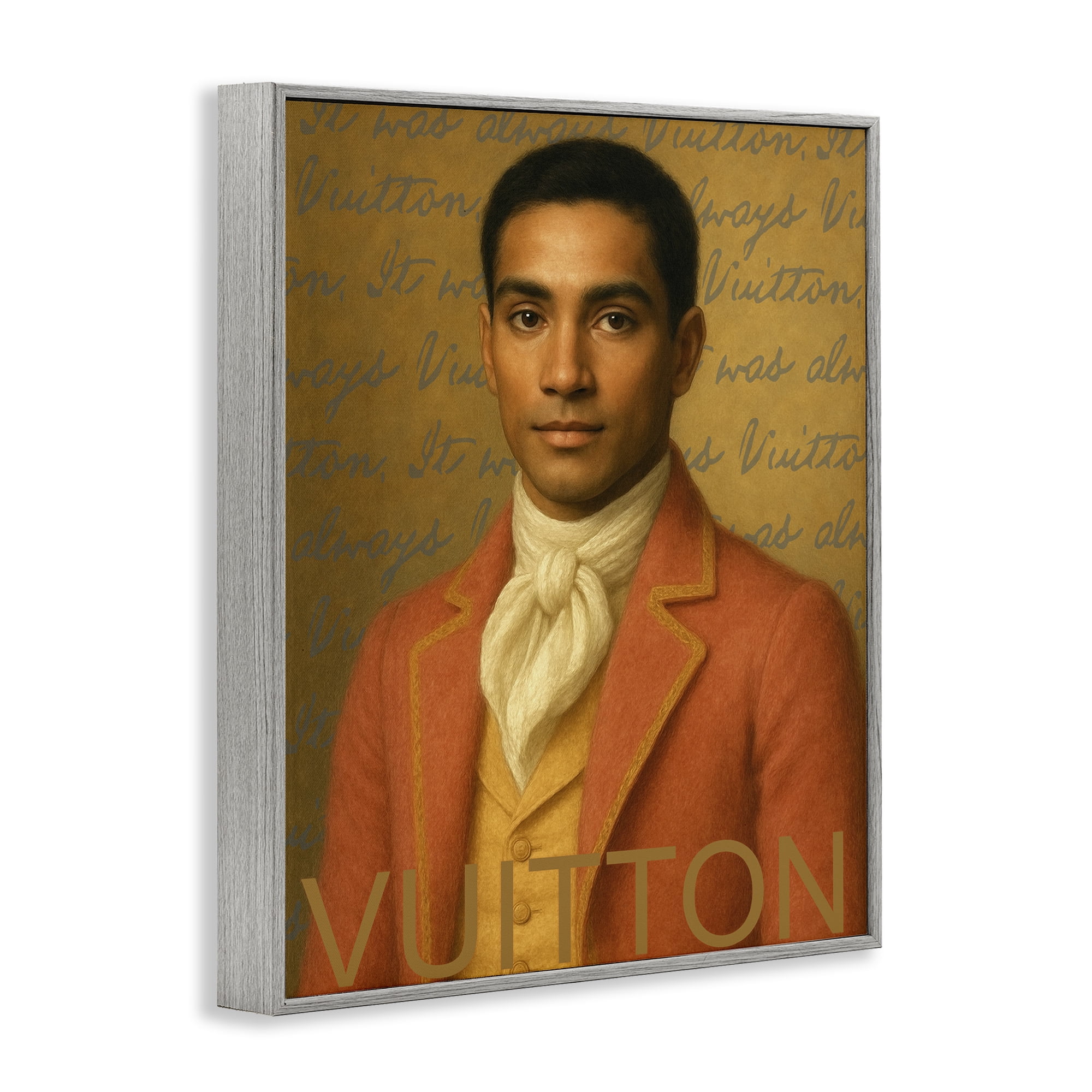 Stupell Industries Vintage Fashion Gent Gray Framed Giclee Art, design by Grotto Studios