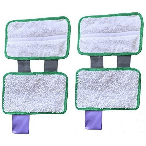 Compatible Duo Replacement Pads, for use with Hardwood Floor Cleaner (2 Pack Duo Hard Floor Cleaner Refill)