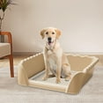 thumbnail image 6 of TOOYFUL Dog Toilet with Removable Post Compact Pet Litter Pan Portable Easily Clean Potty Trainer Training Potty Tray for Rabbit Indoor Puppy Coffee, 6 of 10