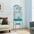 thumbnail image 4 of Renwick 62.4'' Metal Birdcage with Detachable Stand Teal Blue, 4 of 8
