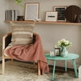 thumbnail image 3 of Yangming End Table, Modern Round Coffee Table, Metal Large Side Table for Indoor Outdoor Use, Green, 3 of 7