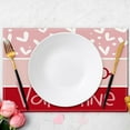 thumbnail image 5 of FYTPOV Romantic Printed Placemats, Red Pink Placemats for Kitchen and Dining, Valentines Day Decorations, Christmas Placemats for Party Home Decor, Table Decor, 18x12 in, 5 of 6