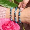 thumbnail image 4 of Bracelet en Porcelaine Macramé Picasso / Saphir Chocolat, 4 of 7