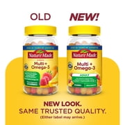 Nature Made Multivitamin + Omega-3 Gummies, Gummy Vitamins for Nutritional Support, 80 Ct