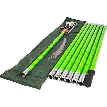Tree Pole Pruner Tree Saw 26 Feet Manual Extension Pole Saw Detachable High Branch Scissors