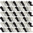 thumbnail image 2 of 48 Pairs Thin Low Cut Ankle Socks for Men, Comfortable Lightweight Breathable Bulk Pack, 2 of 3