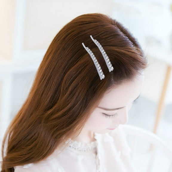 GOOHOCHY 12 Pcs Rhinestone Hair Clip Daily Grip