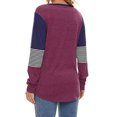 thumbnail image 3 of Top De Mujer, Blusa Suelta De Color Patchwork De Manga Larga Para El Hogar Para Dama ANGGREK Cocina, Decoración y Otros, 3 of 5