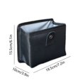 thumbnail image 3 of Car Storage Bag Foldable Multifunctional Leather Car Trash Can | Hanging Door Organizer | Space-Saving Design | Easy to Clean | Fits Small Spaces | 18.5x15.5x10cm | Beige or Gray, 3 of 6
