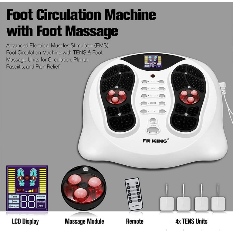 EMS Pulse Massager TENS Unit Foot Leg Shoulder Circulation Pain & Cramp  Relief