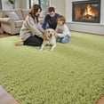 thumbnail image 3 of 8x10 Area Rugs for Bedroom Living Room, Large Area Rug Shag Carpet Soft Plush Furry Bedside Rug, Machine Washable Area Rugs for Kids Home Decor(8 x 10, Grass Green), 3 of 14