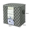 thumbnail image 7 of Cheers US Storage Bags Large Blanket Clothes Organization and Storage Containers for Bedding, Comforters, Foldable Organizer with Reinforced Handle, Clear Window, Sturdy Zippers, 7 of 7