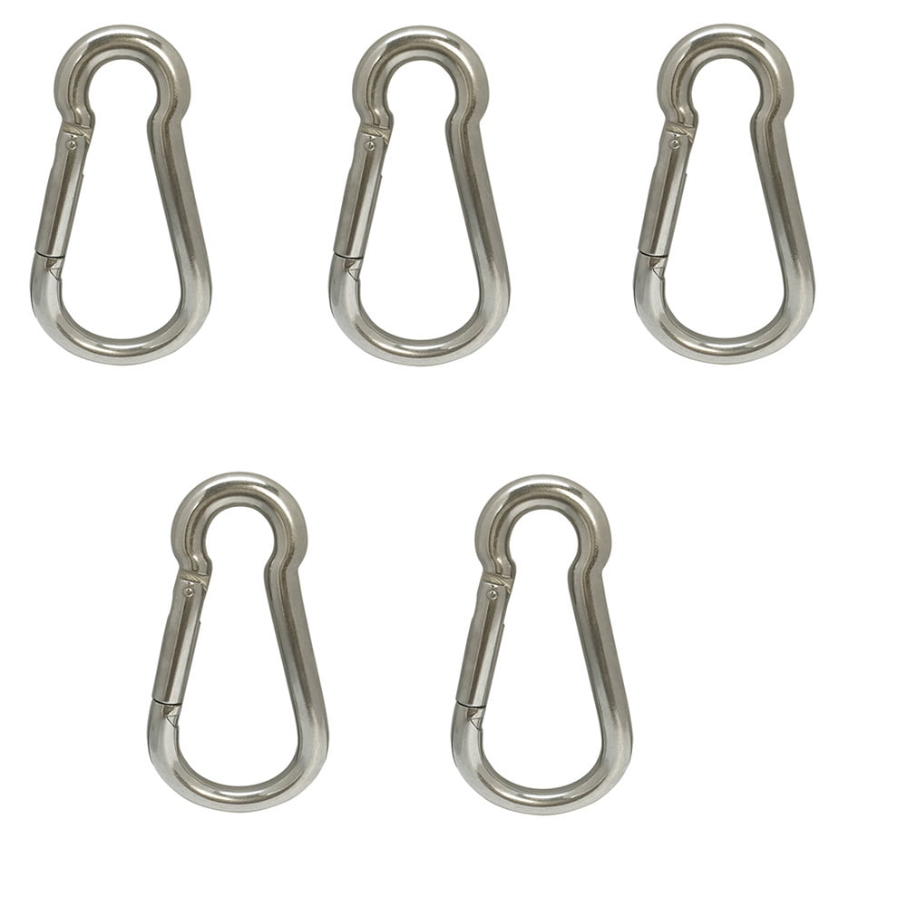 Details about   Snap Hook Carabiner Alumininium 80mm x 40mm x 8mm Silver/Gold 