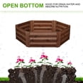 thumbnail image 5 of Ainfox Hexagon Raised Metal Garden Bed,Corrugated Steel Planter For Flowers And Vegetables,Metallic Brown, 5 of 8