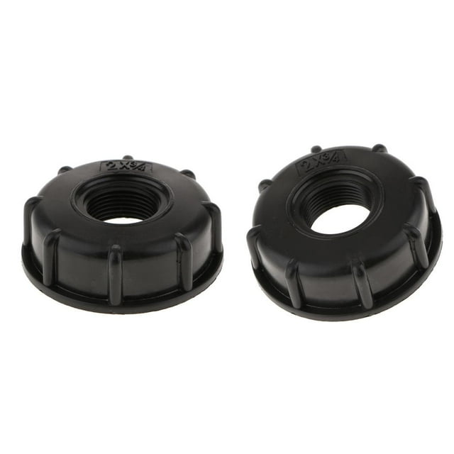 Adaptadores de válvula de totalizador IBC de 2 piezas, montaje de IBC, de 2 pulgadas a de 3/4 pulgadas, plástico, de instal Macarena Adaptador de tanque de asas IBC