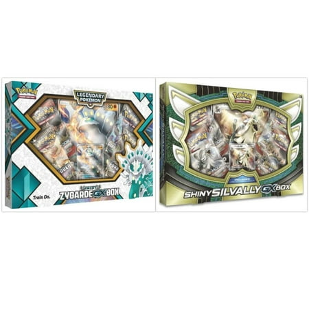 Pokemon Shiny Zygarde Gx Box And Shiny Silvally Gx Box