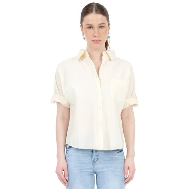 BLUSA PARA MUJER QUARRY CASUAL CUELLO ITALIANO