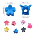 thumbnail image 5 of Pack Of 100 Hair Clips Small Hair Clips Flower Shape Multicoloured With Mini Hair Clips Colourful Pearl Claw Hair Clips Pins Clamps Small Plastic Hair, 5 of 5