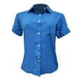 thumbnail image 1 of asddcavvf Blouse pour Femmes Blouse en Lin Décontractée à Manches Courtes avec Poches Boutonnée T S, 1 of 3