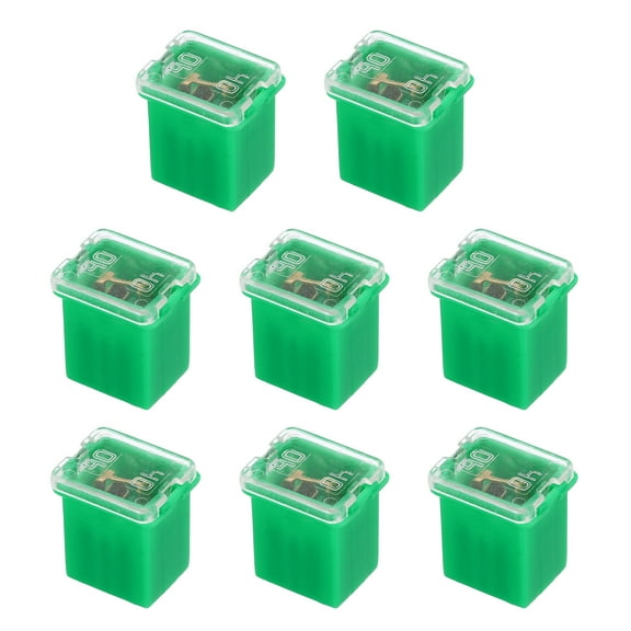 8 Pcs Cartridge Fuse, 48VDC 40A Low Profile Terminal Automotive Assortment J Case Fuse for Car