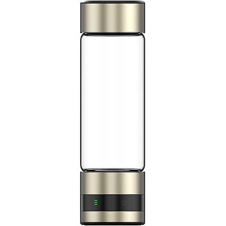 Portable Hydrogen Water Bottle Generator, Rechargeable PEM Hydrogen Water Ionizer, Smart Hydrogen-Rich Water Cup 462ml, Molecular Hydrogen Water Bottle for Travel, Fitness & Daily Hydration