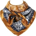 thumbnail image 2 of DEBGFS 35 Inch Wild Rag Cowboy Scarves for Men  Large Rancher Neckerchief Silk Feel  Oversize Western Bandana,t-green,One Size, 2 of 8